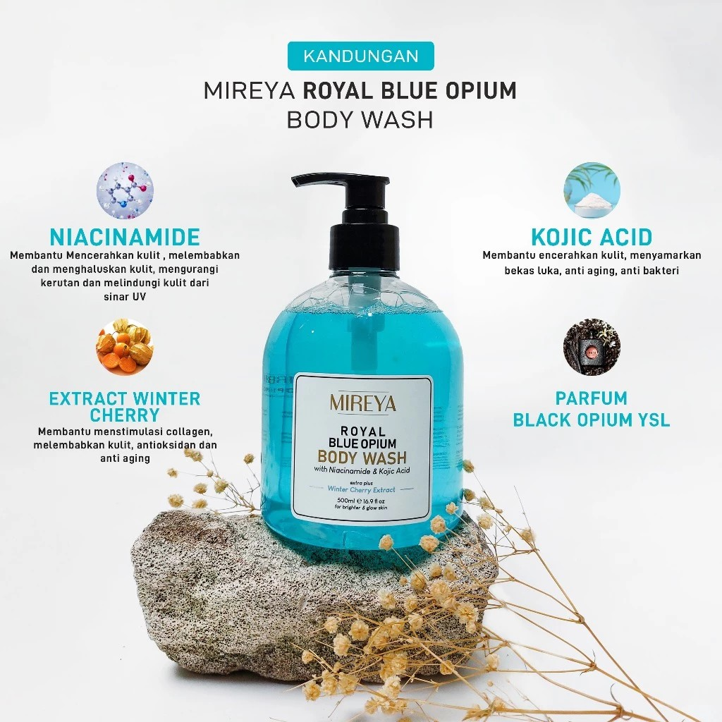Indokarisma Parvaiz Makmur Mireya Royal Blue Opium Body Wash