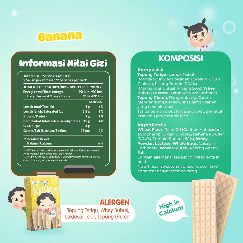 Leon Boga Sentosa Yummy Bites Bebewafer Banana