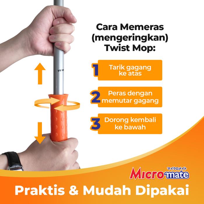Suryamas Mentari Bagus Micromate Twist Mop Set