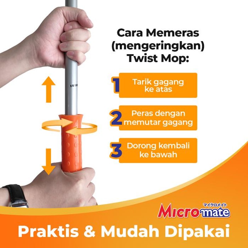 Bagus Micromate Twist Mop Set 2