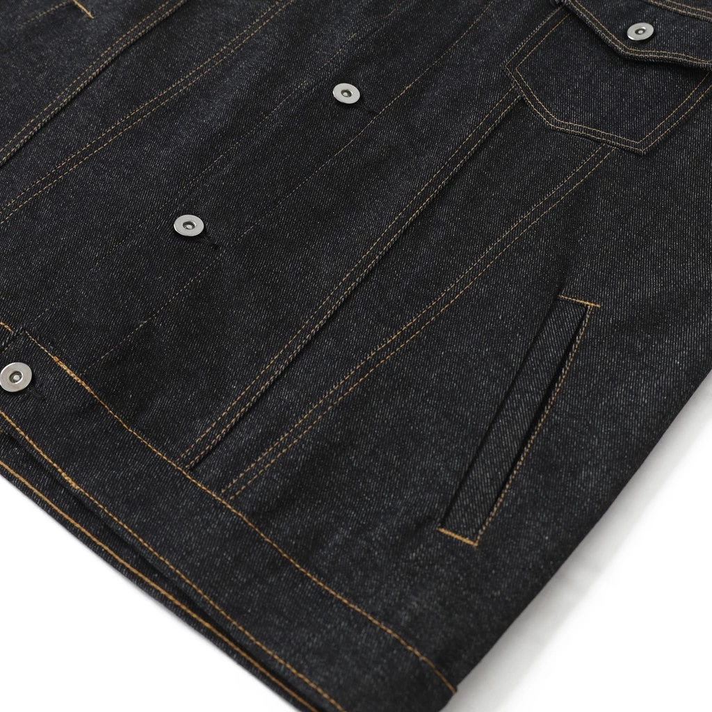 ETERNALWORKS Vest Denim Jacket Boston Dark Indigo 4