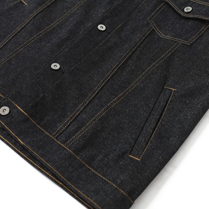 ETERNALWORKS Vest Denim Jacket Boston Dark Indigo 4