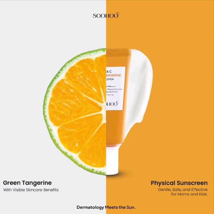 Cosmax Indonesia SOOHOO Vita C Green Tangerine Sun Lotion SPF 50+ PA++++