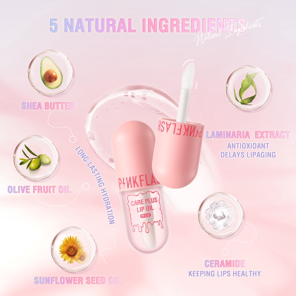 Pinkflash Pure Natural Care Plus Lip Oil