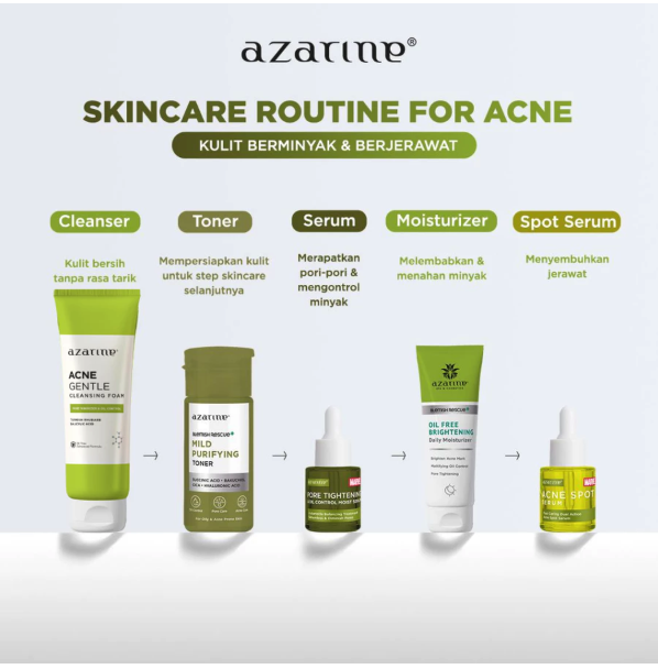 Wahana Kosmetika Indonesia Azarine® Acne Gentle Cleansing Foam