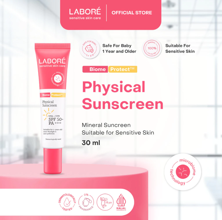 Paragon Technology and Innovation LABORÉ BiomeProtect™ Physical Sunscreen SPF 50+ PA ++++