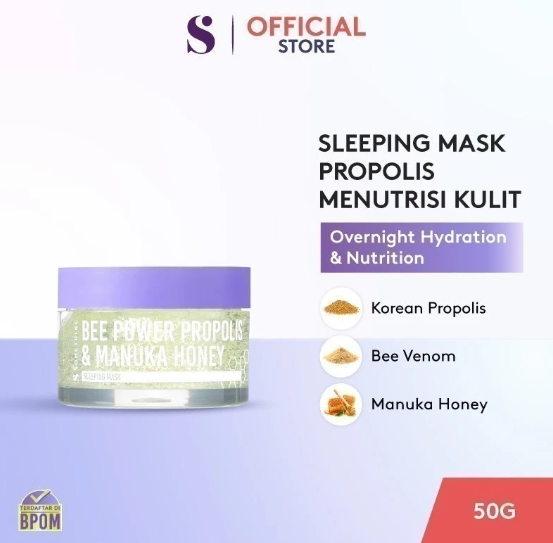 Royal Pesona Indonesia SOMETHINC BEE POWER Propolis & Manuka Honey Sleeping Mask