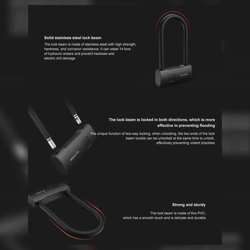AreoX Fingerprint U-lock U8