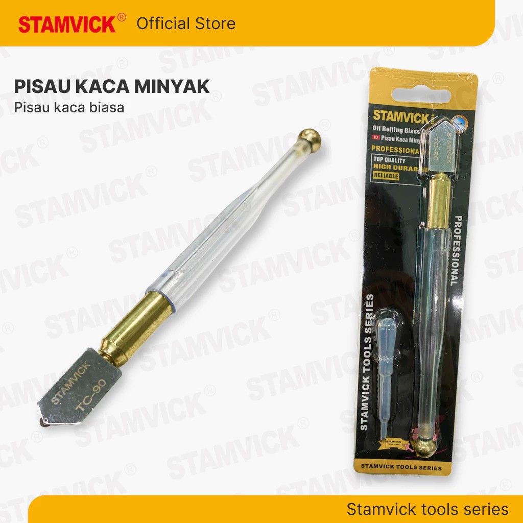 Super Bangun Jaya Cemerlang Perkasa Stamvick Oil Rolling Glass Cutter TC-90