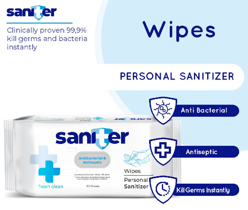 Saniter Personal Wipes Sanitizer 2