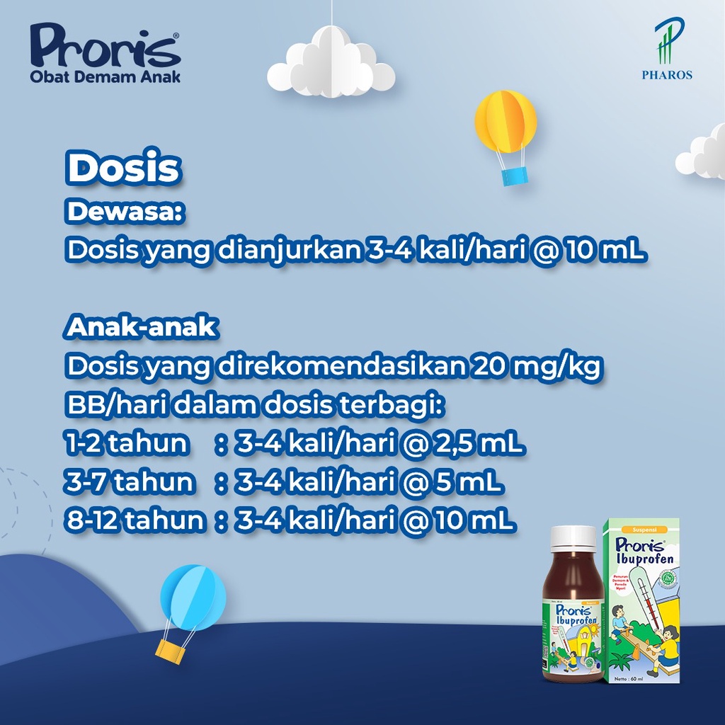 Pharos Indonesia  Proris Ibuprofen Suspensi 