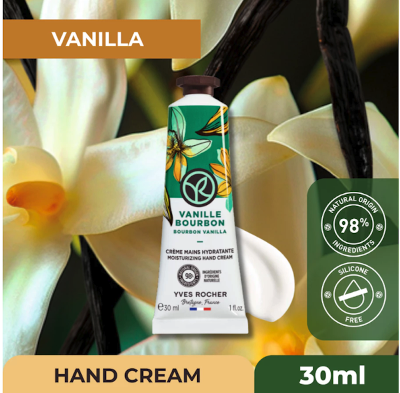 Yves Rocher Bourbon Vanilla Moisturizing Hand Cream 30 ml