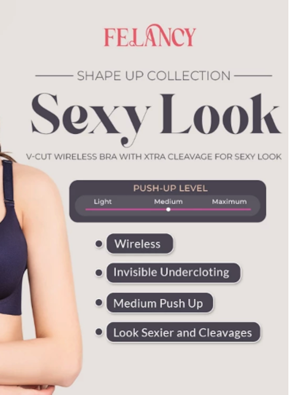 Felancy Bra Sexy Look Push Up Wireless 071-3001B