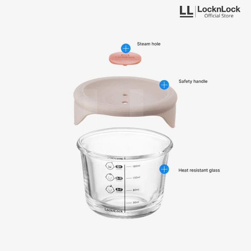 LocknLock Oven Glass Food Container 3Pcs 3