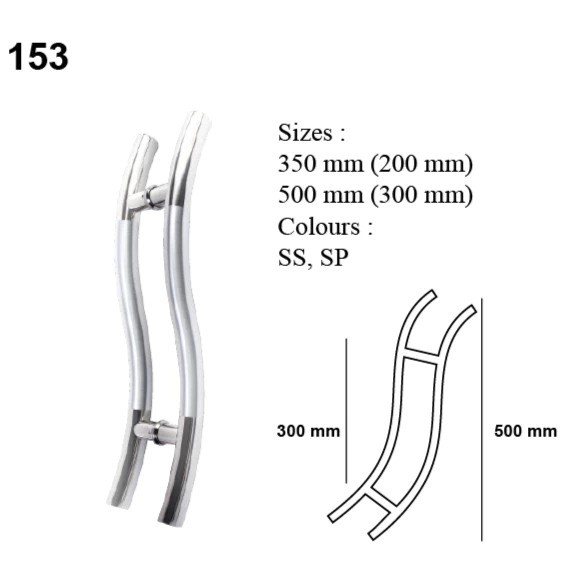 SES Pull Handle 500mm SP Sus 304 SES 153