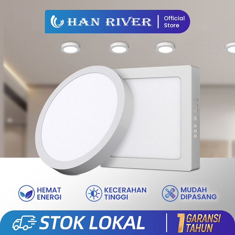 Han River Lampu Downlight Outbow 6W Kotak 2