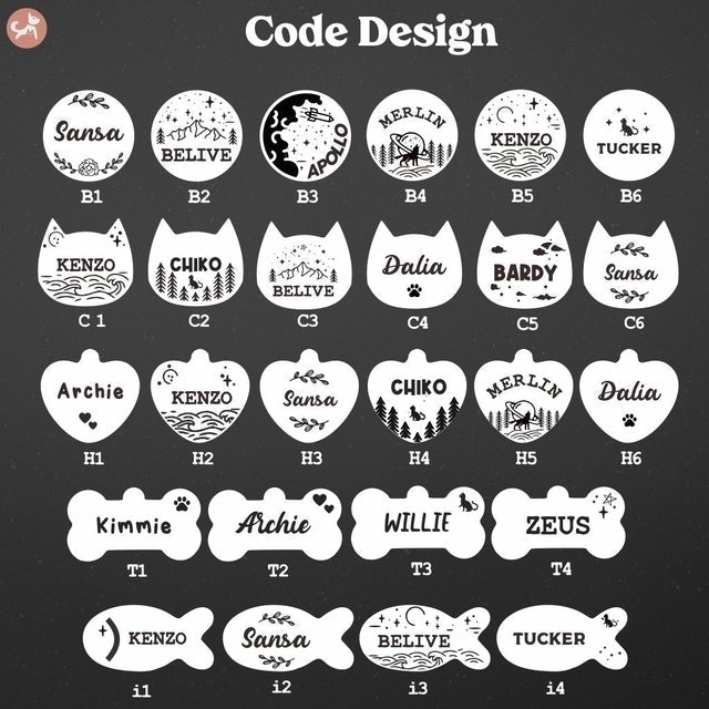 Treat and Tail Kalung Kucing Kulit Asli Custom Liontin Stainless Steel