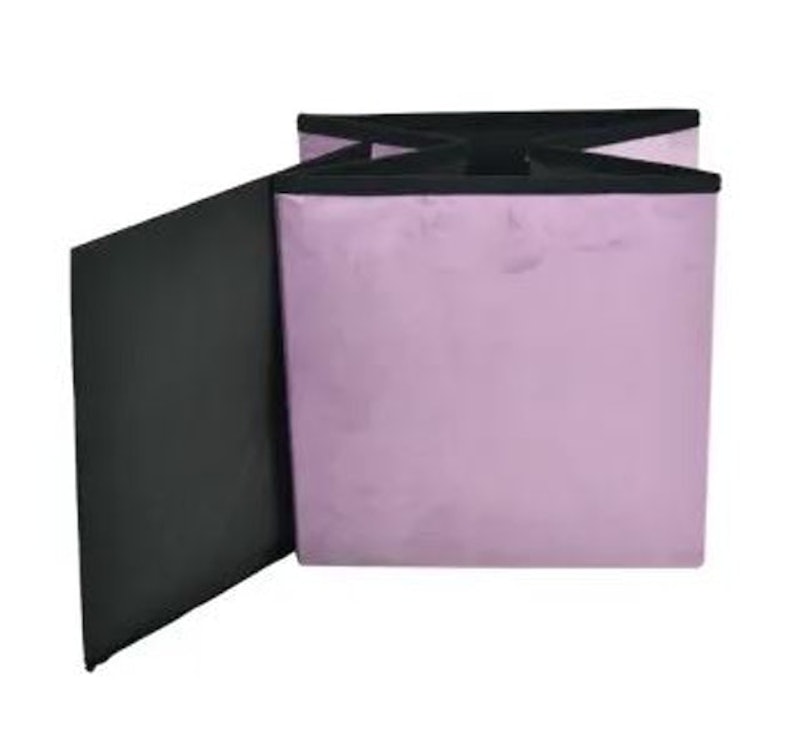 VELVET OTTO FOLDABLE STORAGE LILAC 3