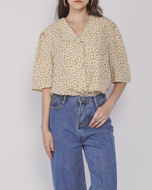 Alie Floral Yellow Top 4