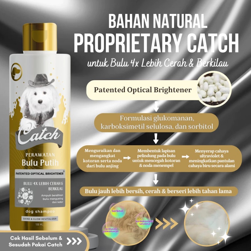 Catch Shampoo Anjing Bulu Putih 3