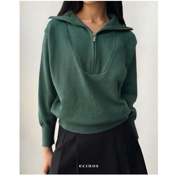  ECINOS Karen Half Zip Sweater