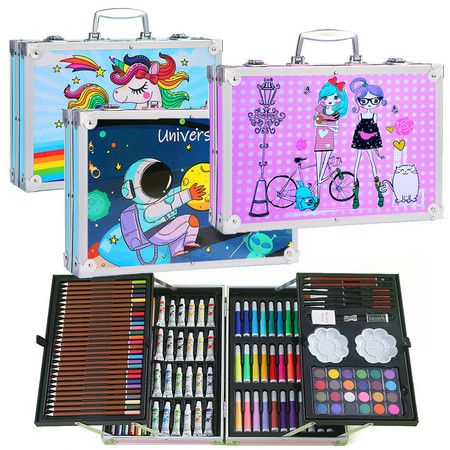  Koper Set Pensil Warna dan Krayon 145 pieces