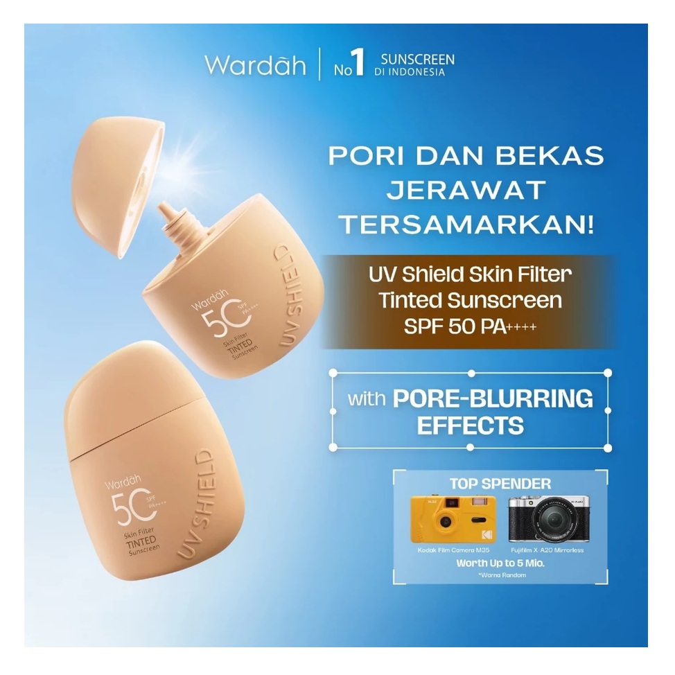 Paragon Technology and Innovation Wardah UV Shield Skin Filter Tinted Sunscreen SPF 50 PA++++ 02 Medium to Deep