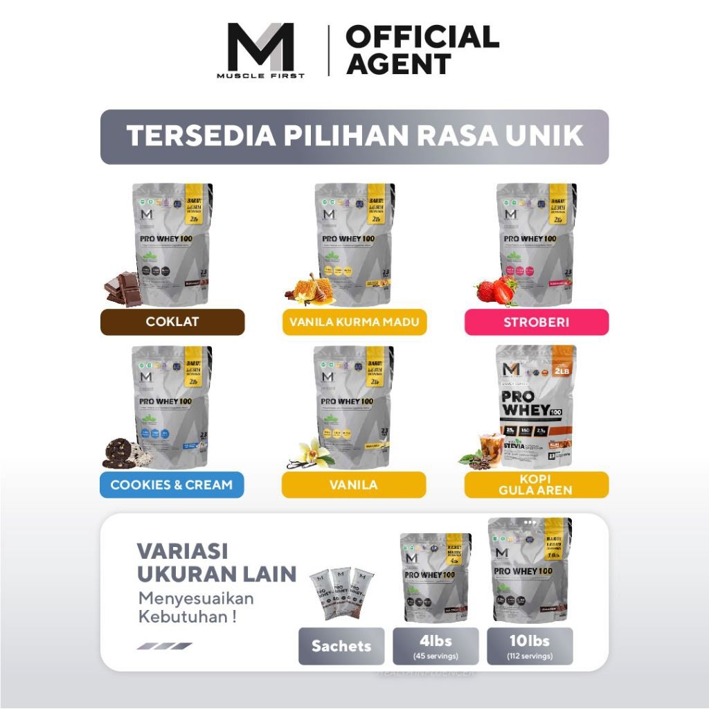 Muscle First Indonesia Muscle First Pro Whey 100 Kurma Madu