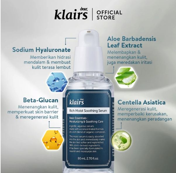 Dear Klairs Dear Klairs Rich Moist Soothing Serum