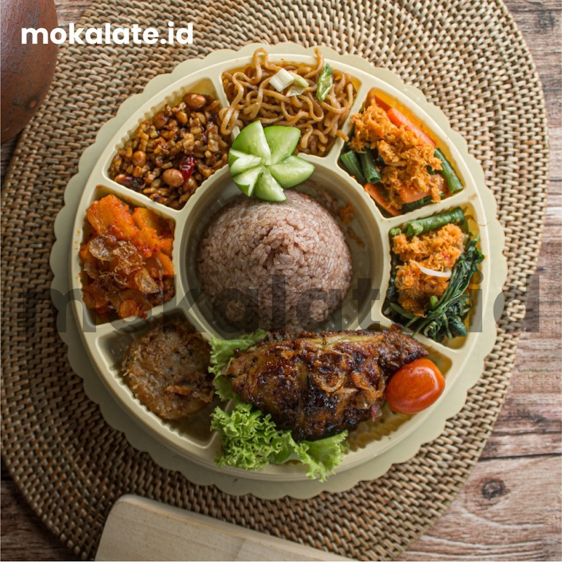 Mokalate Nasi Tumpeng Mini Halal Paket Premium 4