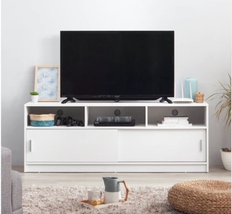 Moku Meja TV Putih 1