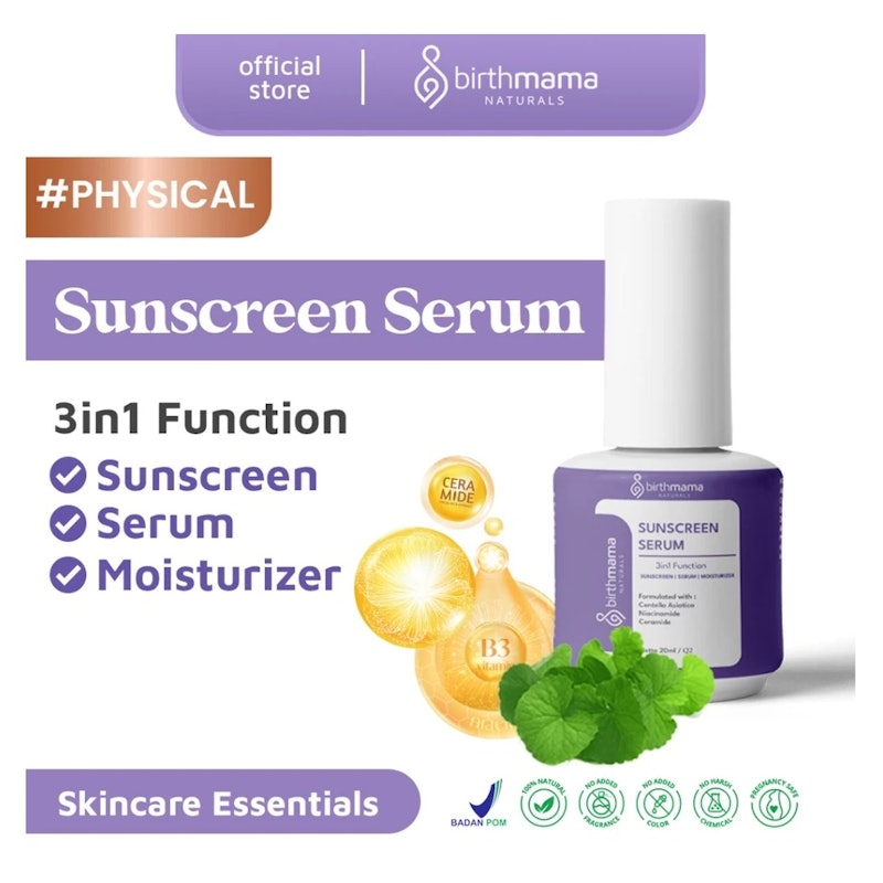 Birthmama Naturals Sunscreen Serum 3in1 2
