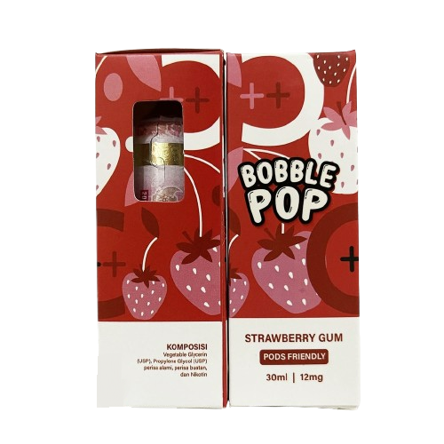 Bobble Pop Strawberry Gum
