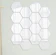 Bright Crown 12PCS Stiker Cermin Kaca Hiasan Dinding Hexagonal 1