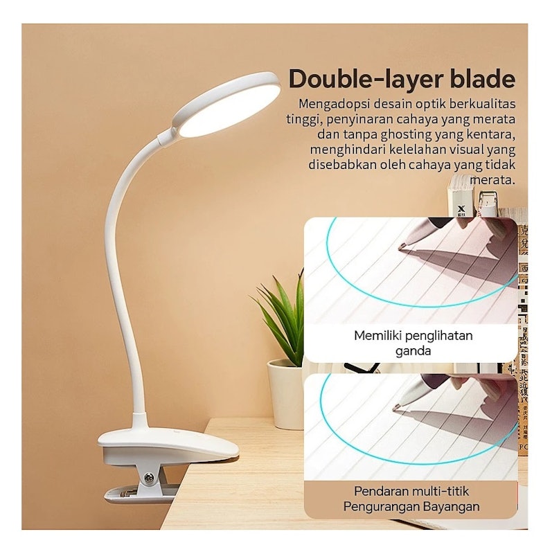 Lampu Belajar Jepit 2.200 mAh 3