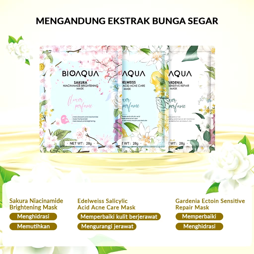 Permata Indo Kav BIOAQUA Sakura Niacinamide Brightening Mask