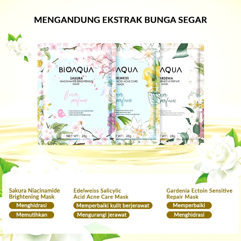 BIOAQUA Sakura Niacinamide Brightening Mask 2