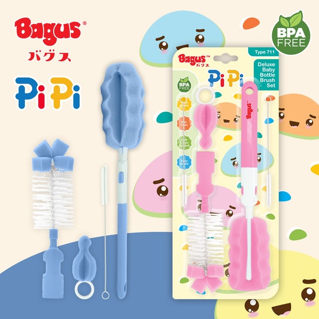 Bagus Pipi Deluxe Baby Bottle Brush Set  711