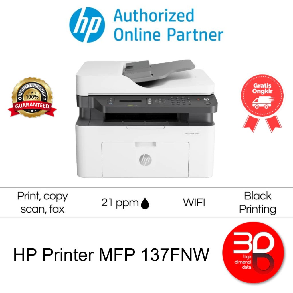 HP HP Printer Laser MFP-137FNW