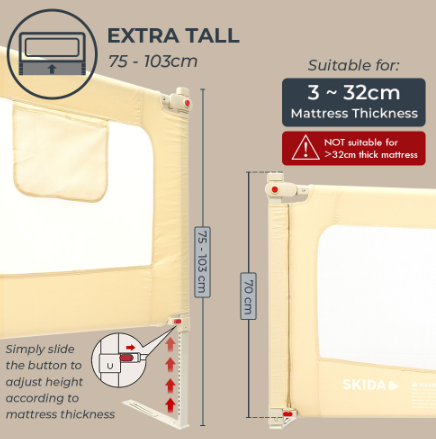 Skida Skida Extra Tall Bedrail