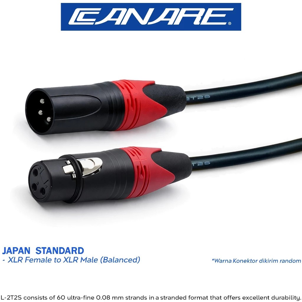 Canare Kabel Microphone Condenser Gold Plate 10 Meter 5