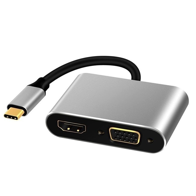 Mipanda USB Type-C to HDMI VGA HUB Adapter