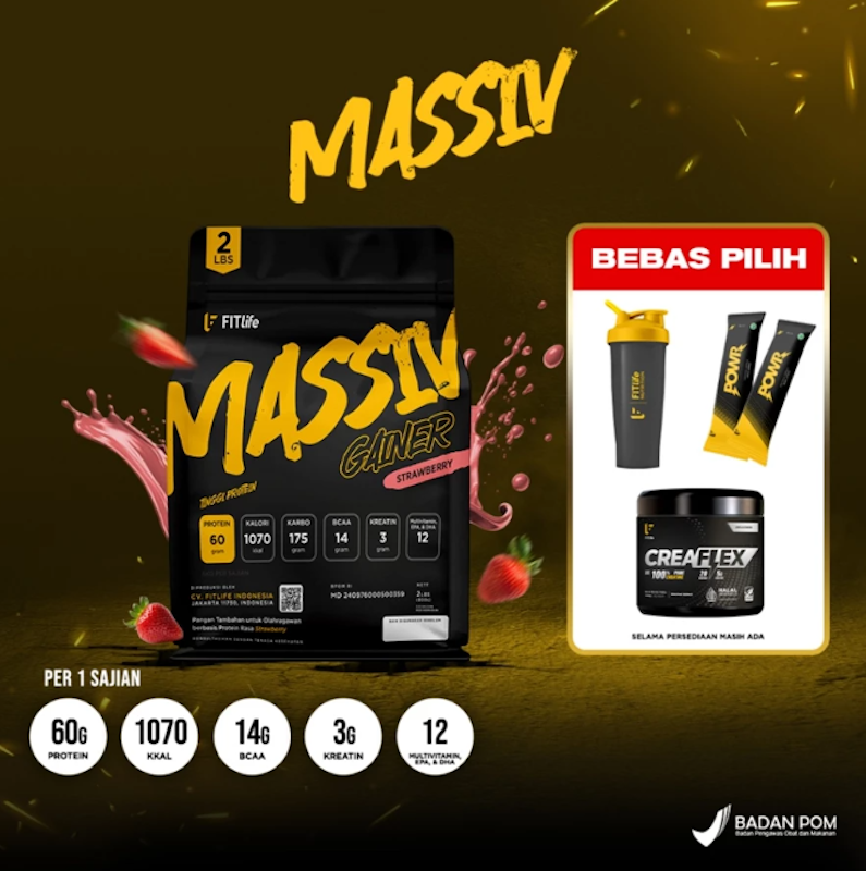 FITlife Massiv Gainer Vanilla 3