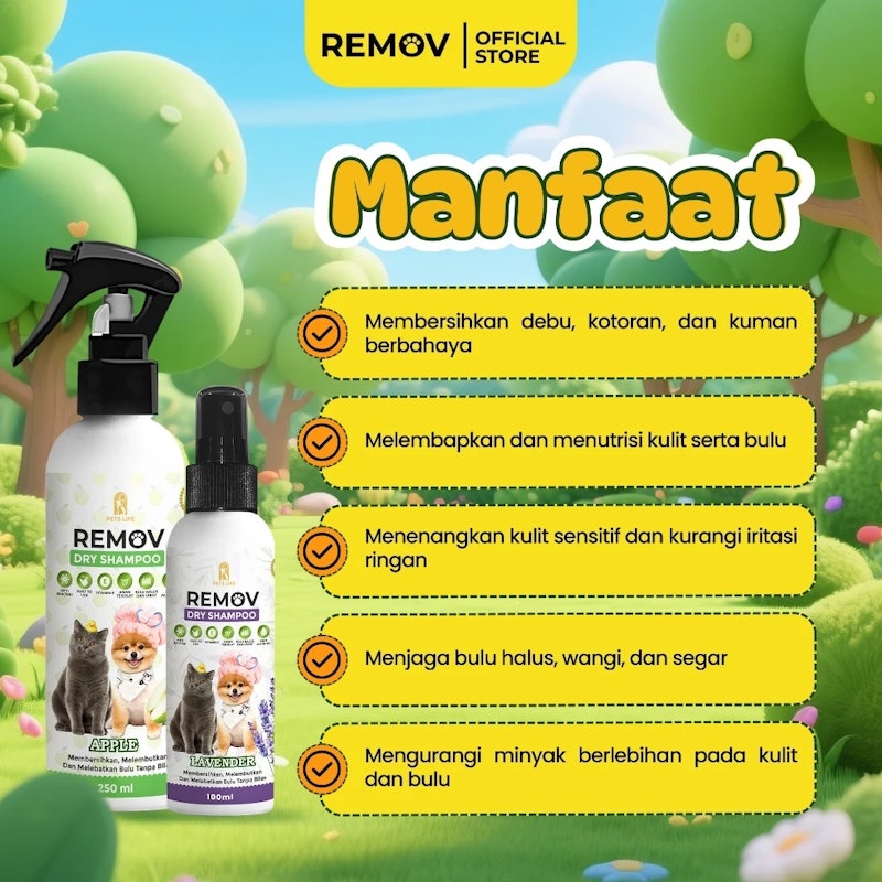 Remov Pet Dry Shampoo 2