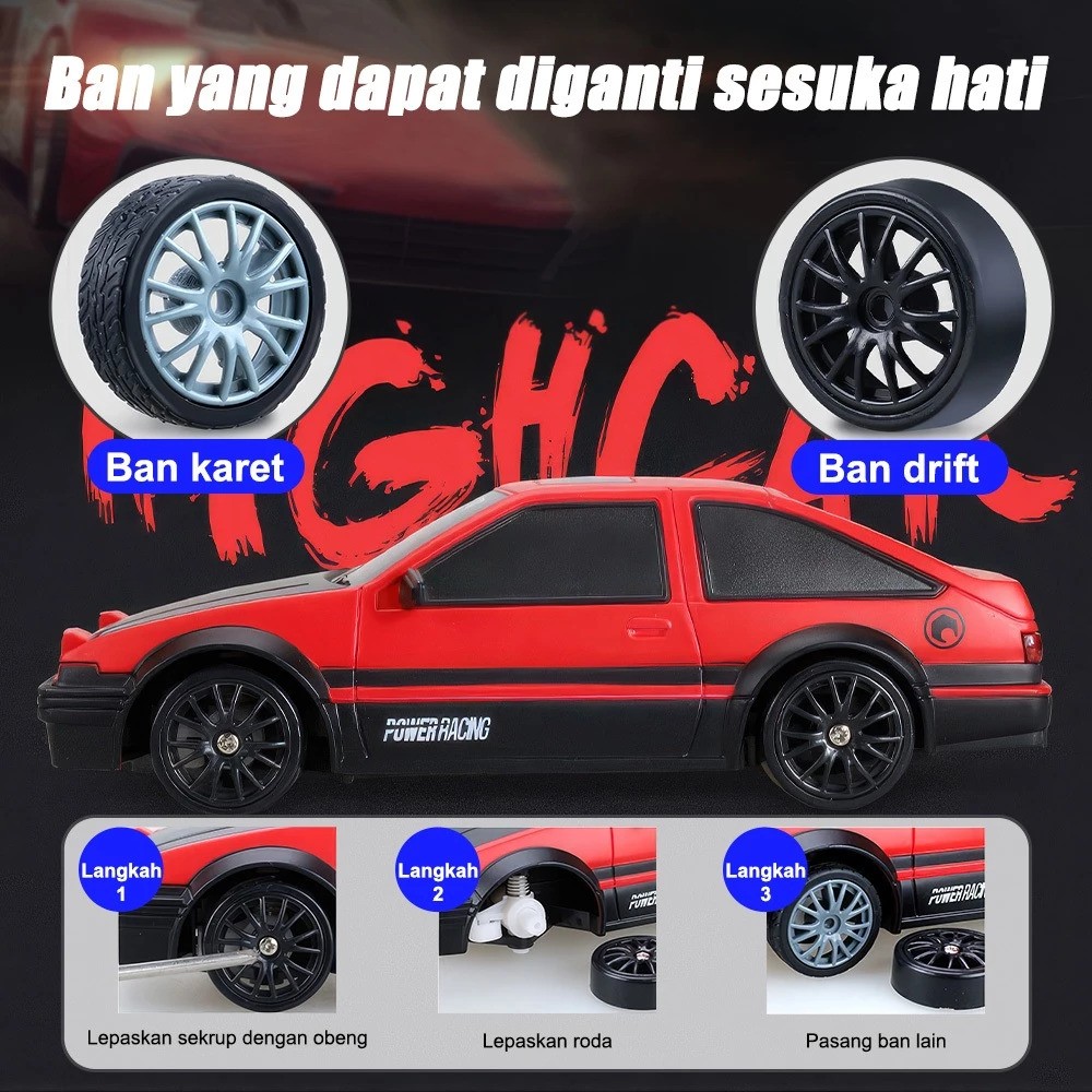 Wetech Wetech RC Drift Mini 4WD Skala 1:24  AE86 