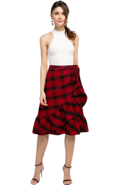 EDITION WOMEN ES16 Flannel Skirt 1
