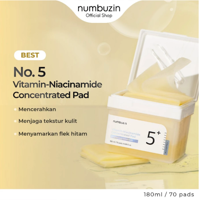 Numbuzin No.5 Vitamin-Niacinamide Concentrated Pad 2