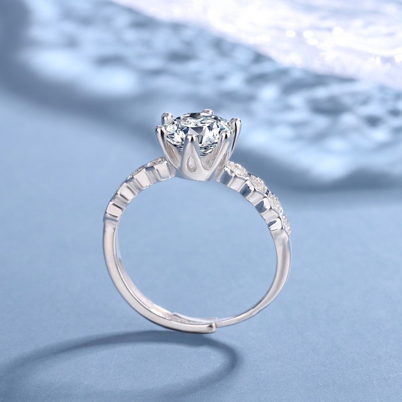 Lore Jewellery Hexagonal Moissanite Ring 3