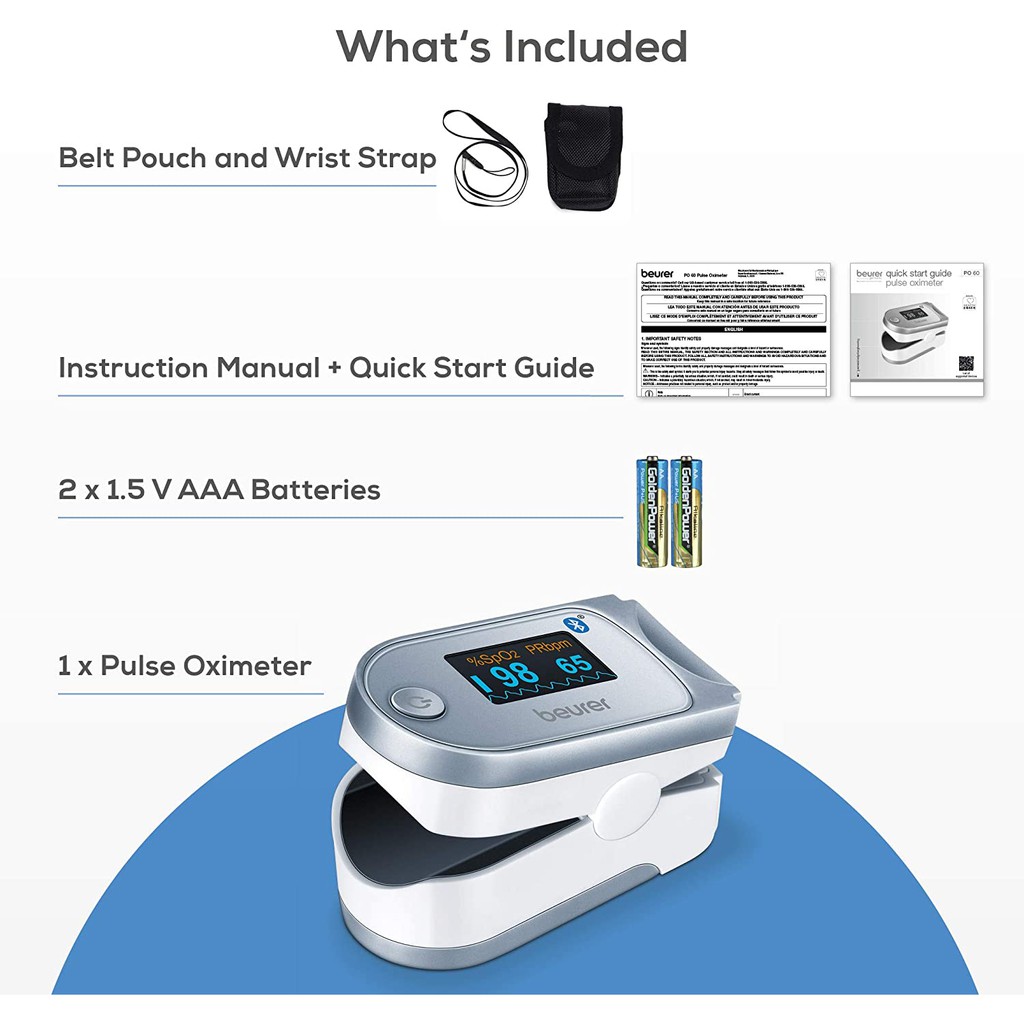 Beurer GmbH Beurer Pulse Oximeter with Bluetooth PO 60 