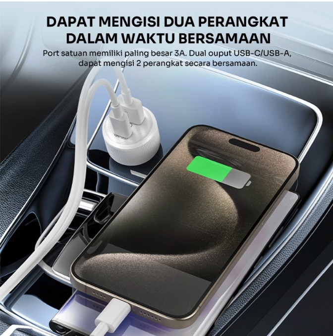 Wook Global Technology Robot Car Charger 20W Dual Port Output  RT-C11